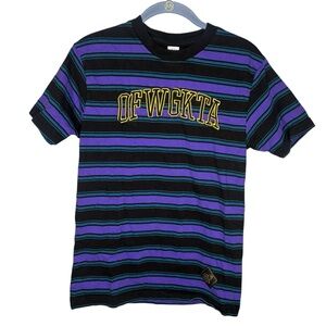 Odd Future Collegiate Logo Stripe Knit T-Shirt men’s size small short sleeve tee